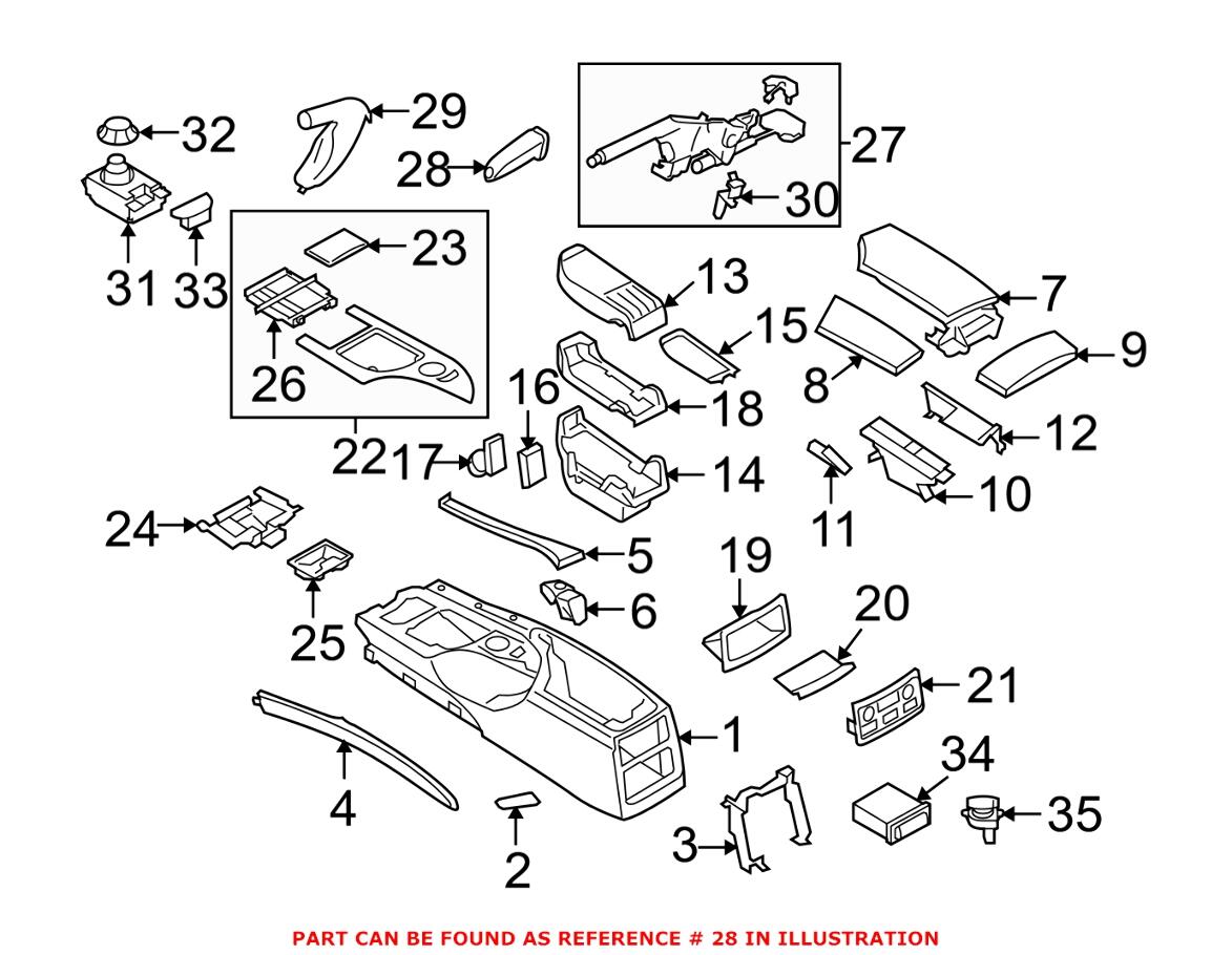 BMW Parking Brake Handle 34408036495